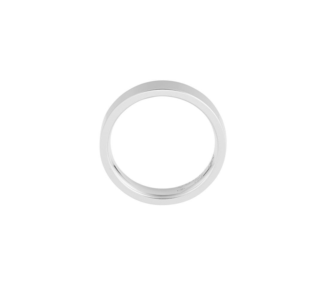 Alliance (4 mm) - Or blanc 18K (6,00 g) - Côté
