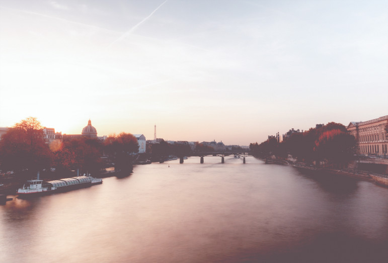 Pont des Arts - Paris - Courbet