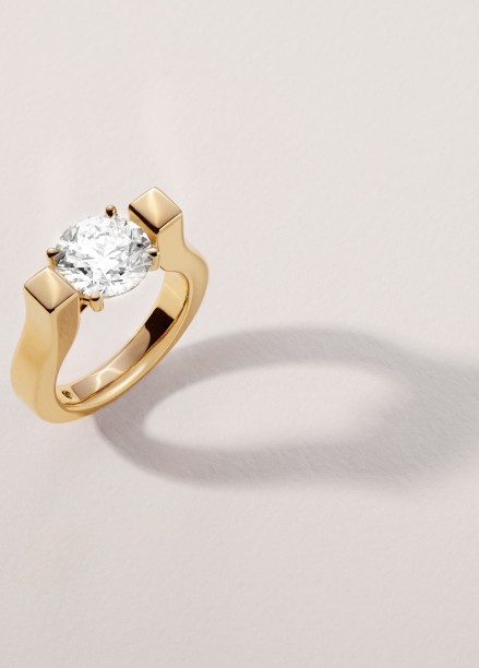 Bague Icone - Or jaune 18K (8,00 g), diamant 0,7 ct - Courbet