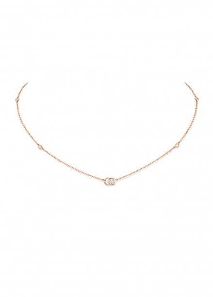 Collier CO en or rose 0,2carats - Courbet