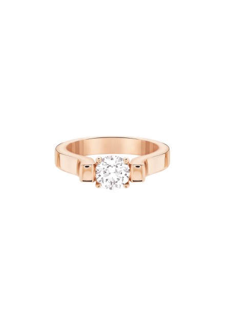 Bague Icone - Or rose 18K (8,00 g), diamant 0,7 ct - Courbet