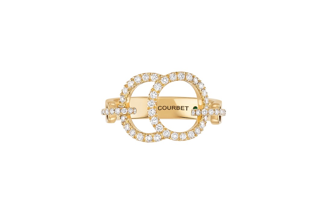 Bague Celeste - Or jaune 18K (5,20 g), diamants 0,50 ct - Courbet