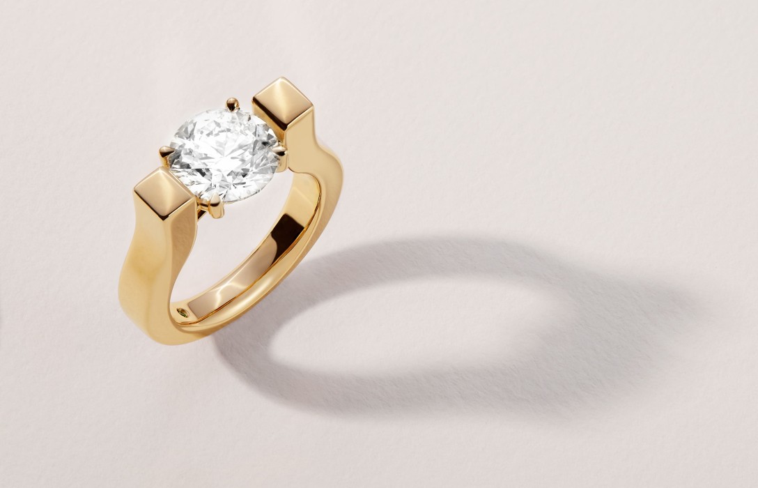 Bague Icone - Or jaune 18K (8,00 g), diamant 0,7 ct - Courbet