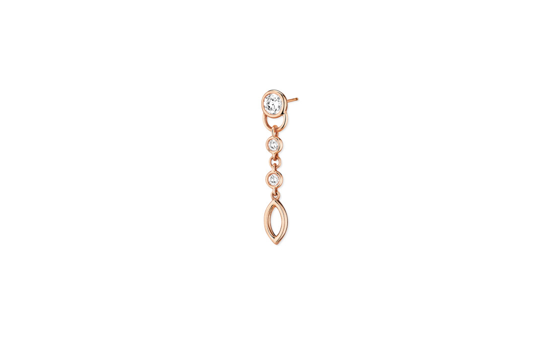 Mono BO Pendante CO en or rose 0,2carats - Courbet