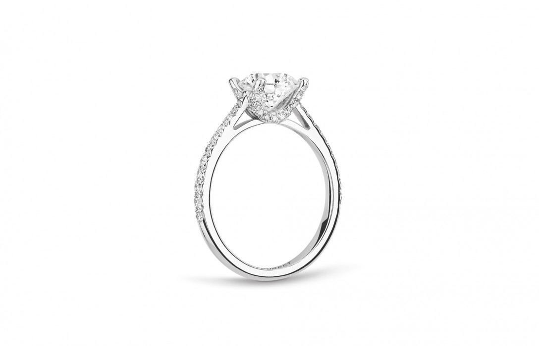 Courbet 18kt yellow gold diamond CO ring
