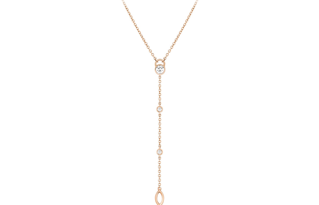 Collier Cravate CO en or rose - Courbet