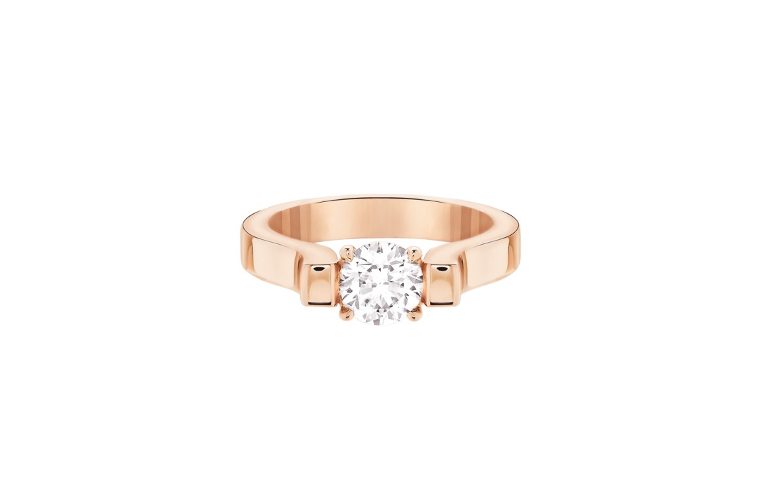Bague Icone - Or rose 18K (8,00 g), diamant 0,7 ct - Courbet