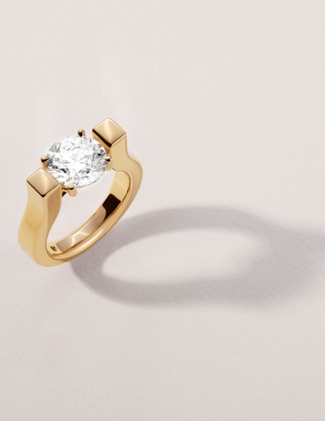 Bague Icone - Or jaune 18K (8,00 g), diamant 0,7 ct - Courbet