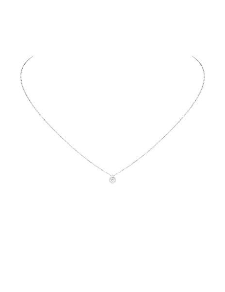 Collier Origine - Or blanc 18K (1,70 g), diamant 0,10 ct - Courbet