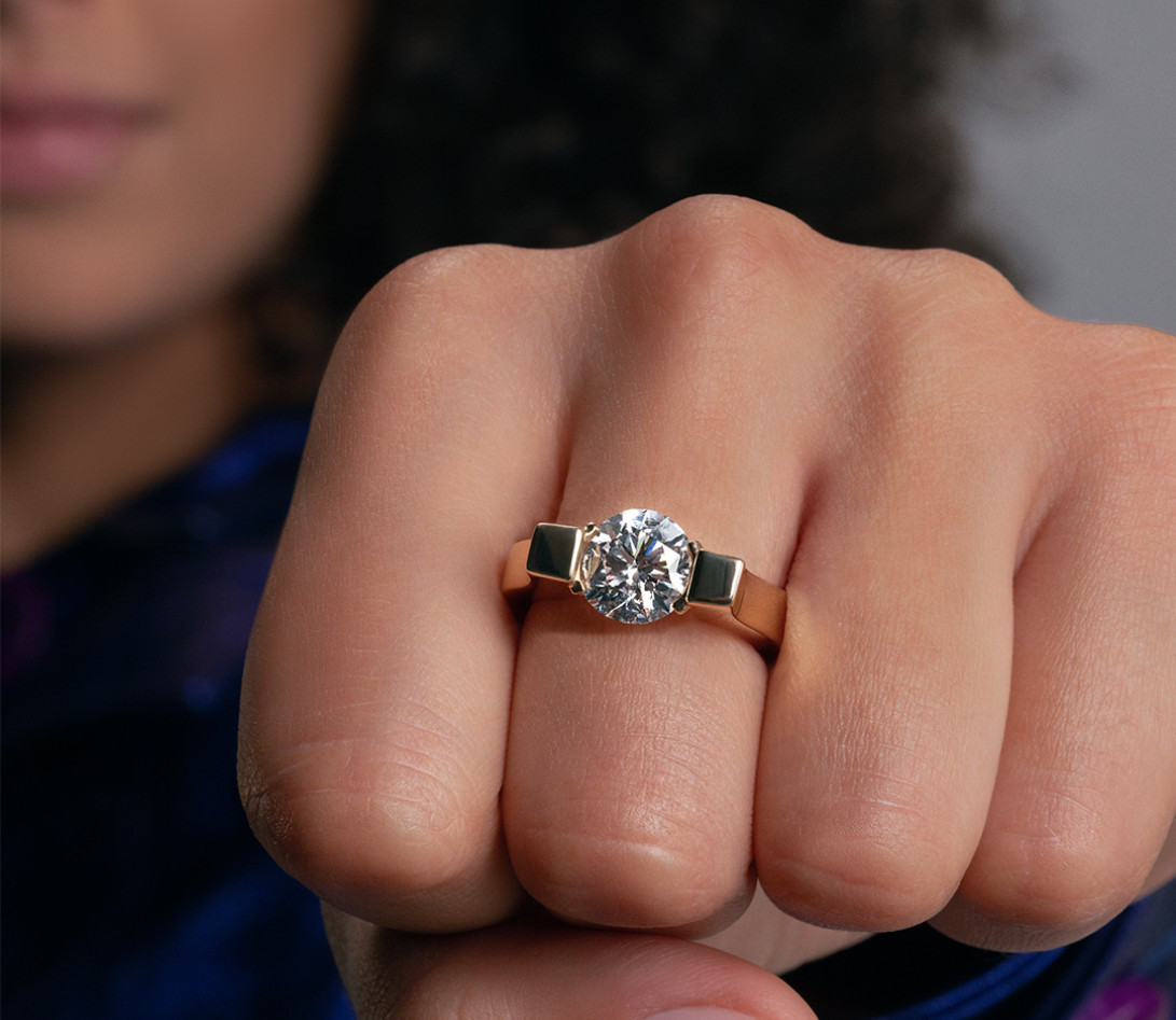 Bague Icone - Courbet - 0,5ct - vue 4