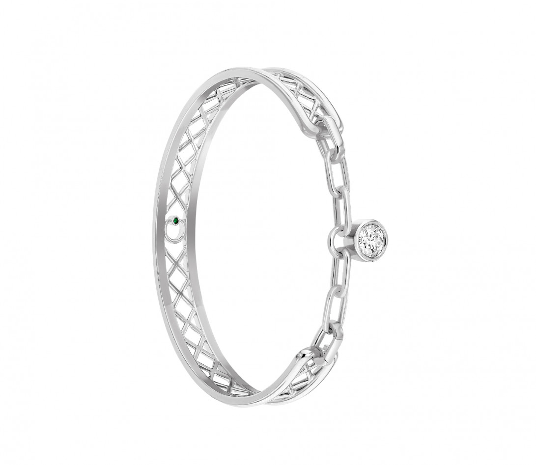 Bracelet PONT DES ARTS diamants de synthèse 0,5ct et or blanc recyclé 18K - COURBET - vue 2