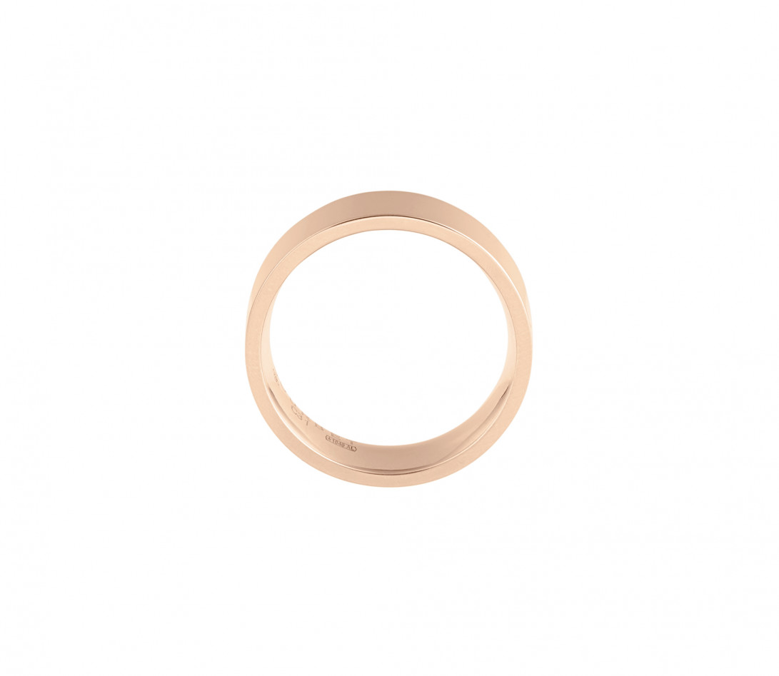 Alliance (6 mm) - Or rose 18K (8,70 g) - Côté