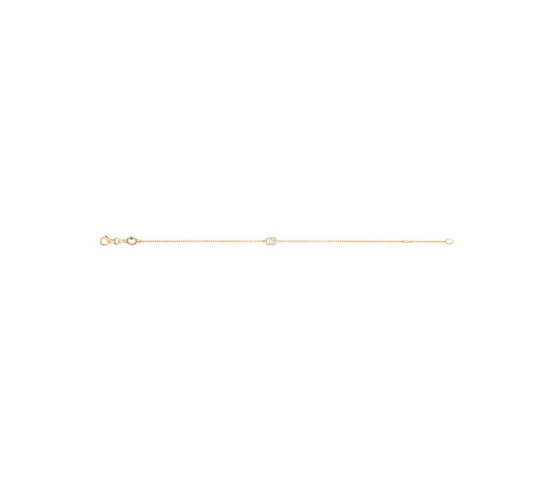 Bracelet CO - Or Jaune 18K, diamants synthétiques - Vue 2