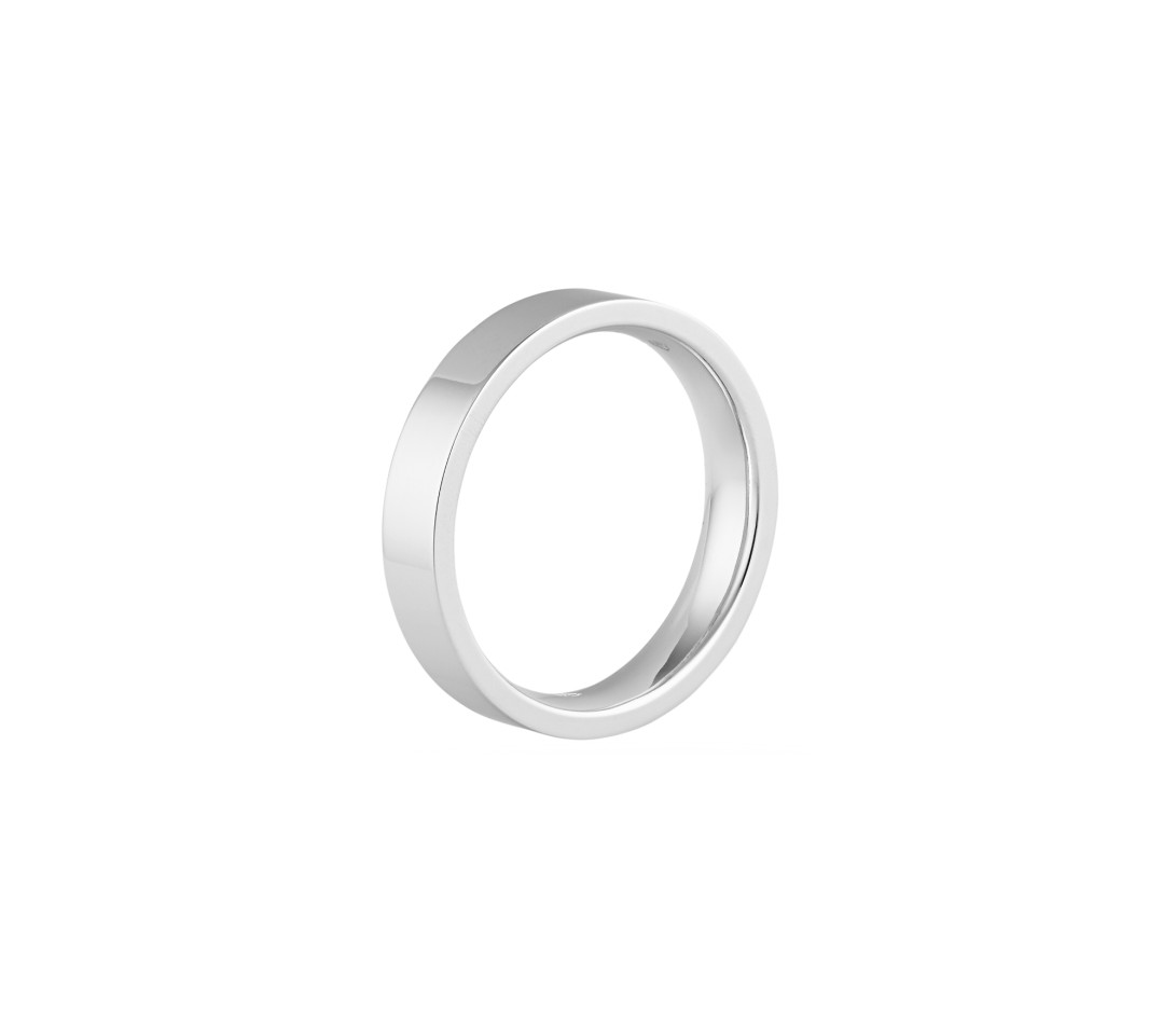 Alliance (4 mm) - Or blanc 18K (6,00 g) - Profil