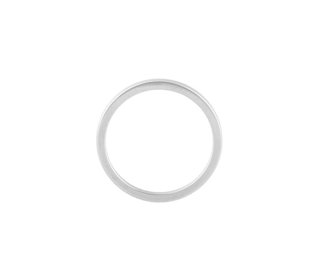 Alliance (2,3 mm) - Or blanc 18K (3,50 g) - Côté