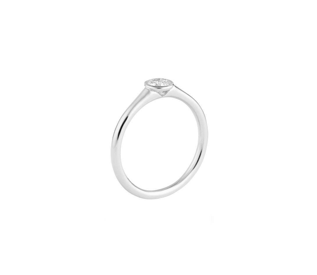 Bague Origine - Or blanc 18K (3,00 g), diamant 0,70 ct - Vue 3