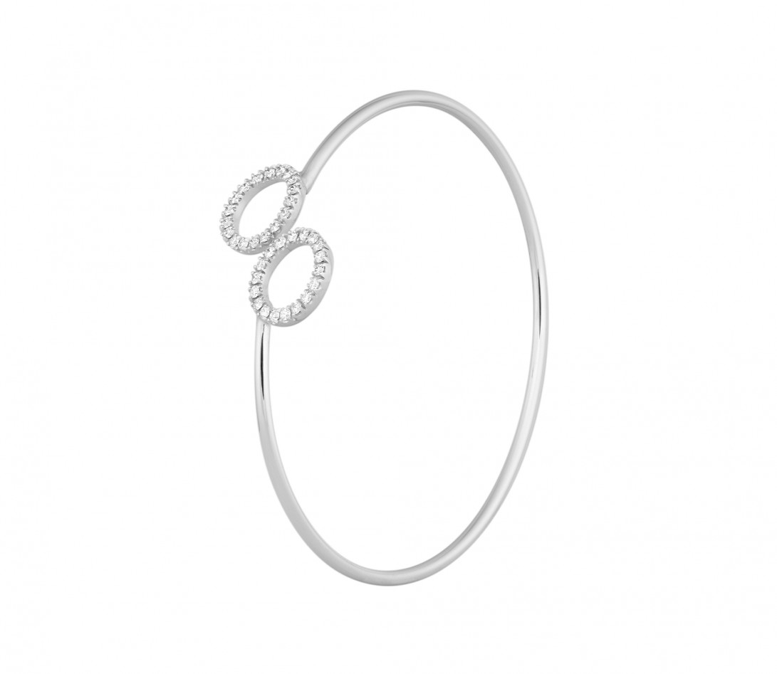 Bracelet O2 - Or blanc 18K (5,00 g), diamants 0,36 cts - Côté
