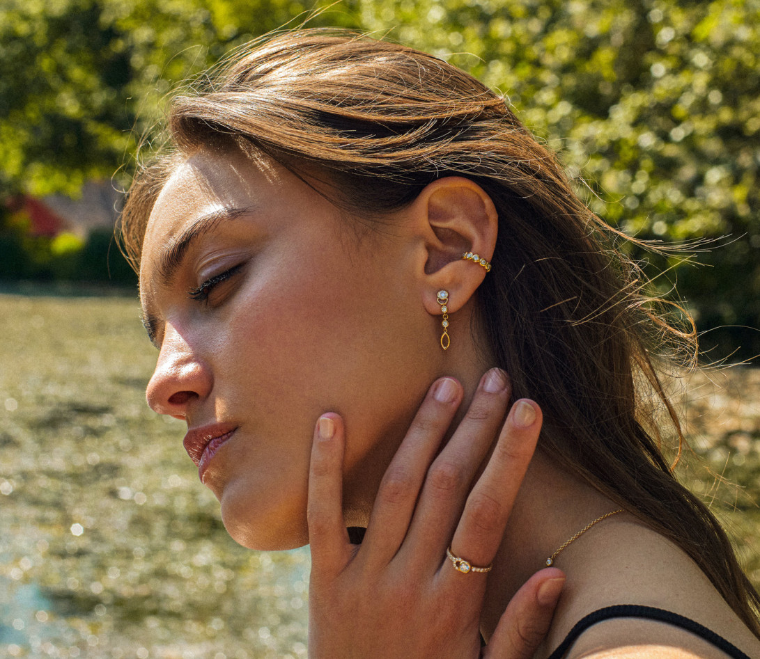 Ear cuff ORIGINE en or jaune