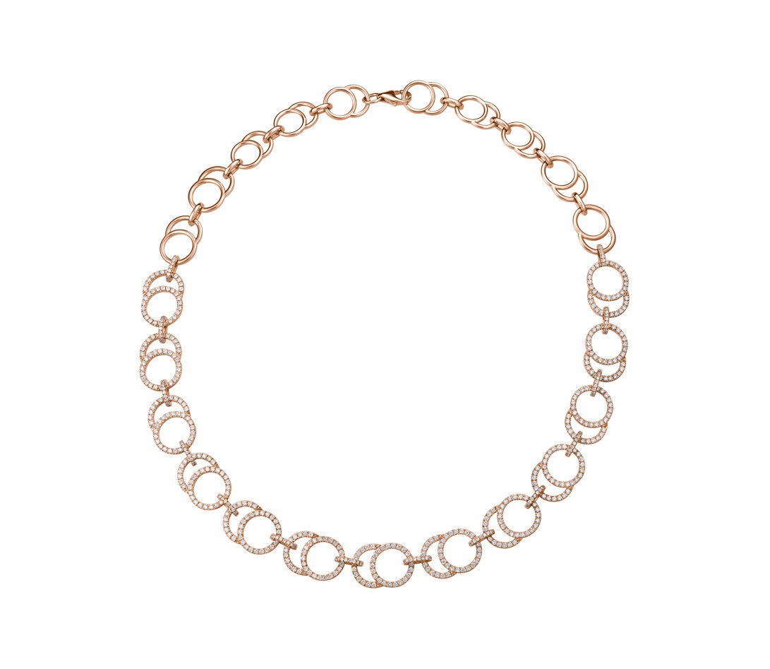 Collier Céleste Joaillerie en or rose 18K - diamants de synthèse 5,25 cts - Courbet - P2
