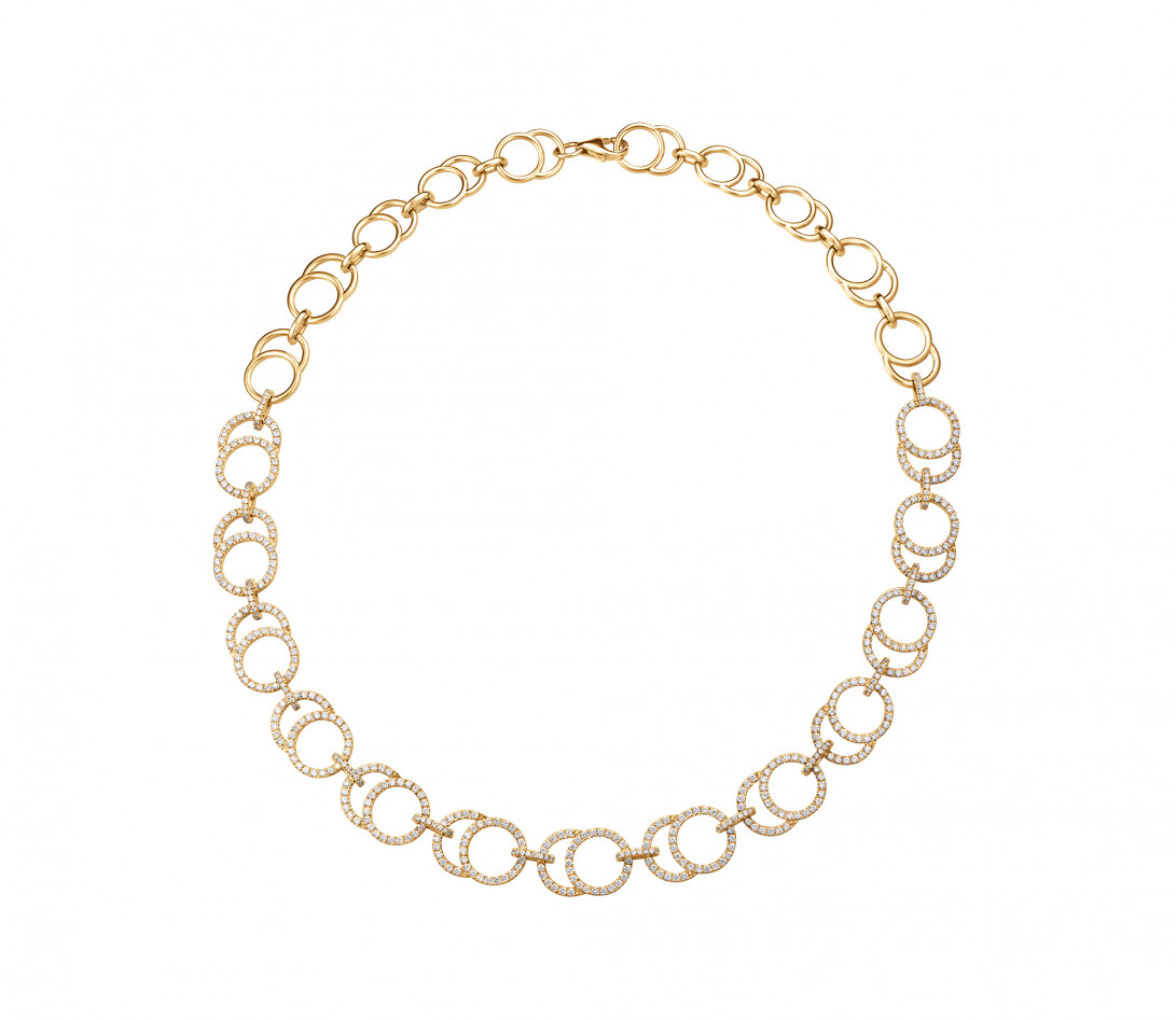 Collier Céleste Joaillerie en or jaune 18K - diamants de synthèse 5,25 cts - Courbet - P2