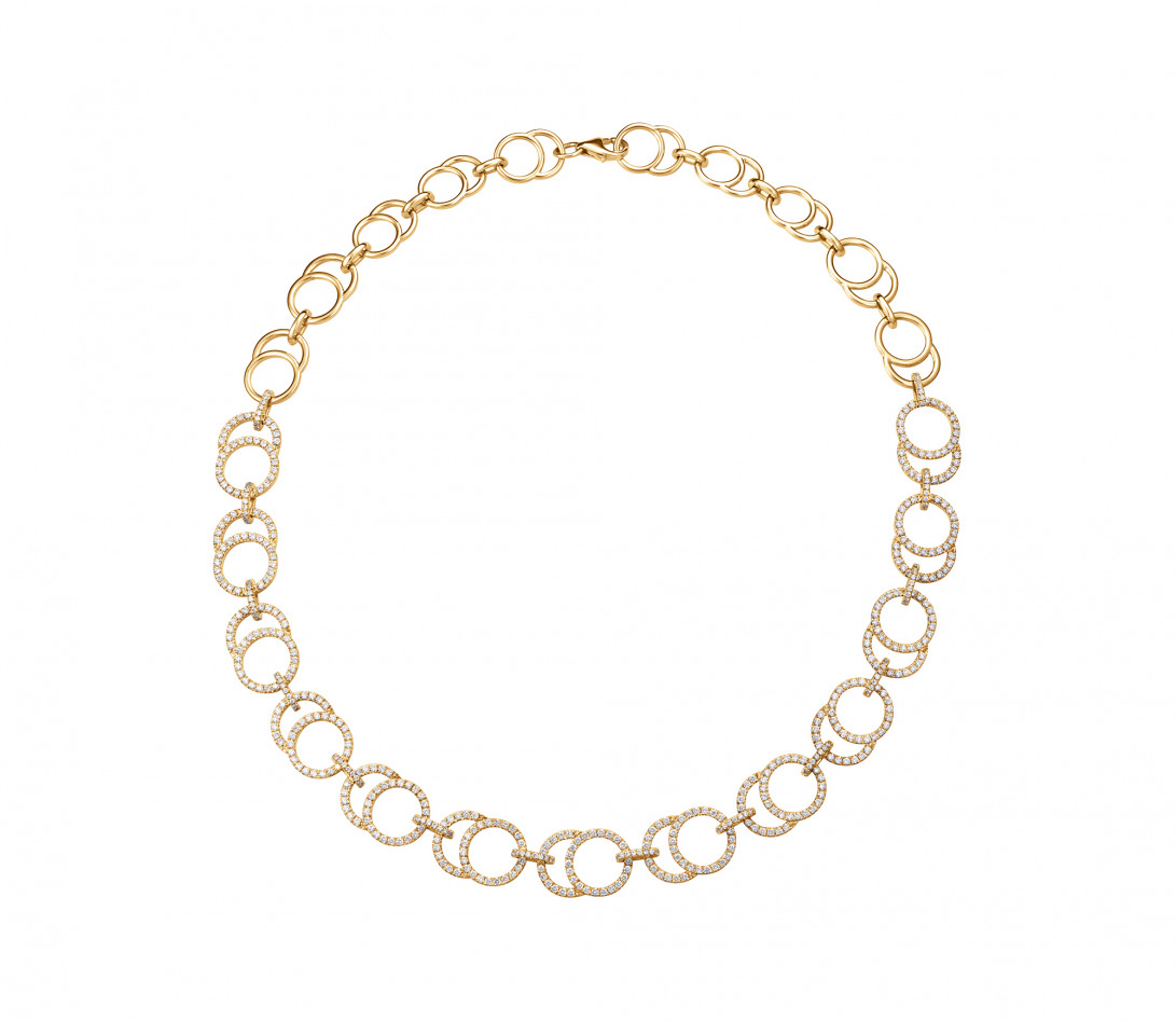 Collier Céleste Joaillerie en or jaune 18K - diamants de synthèse 5,25 cts - Courbet - P2