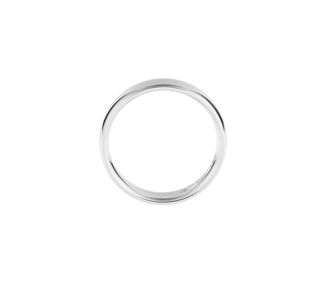 Alliance (5 mm) - Or blanc 18K (6,70 g) - Côté