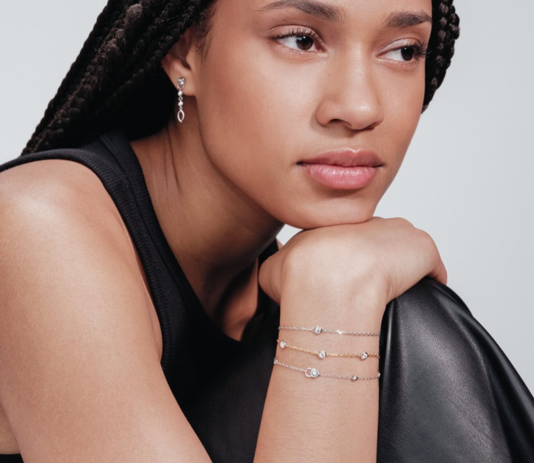 Bracelet Origine - Or jaune - 3 diamants - 0,3 cts - Vue 6