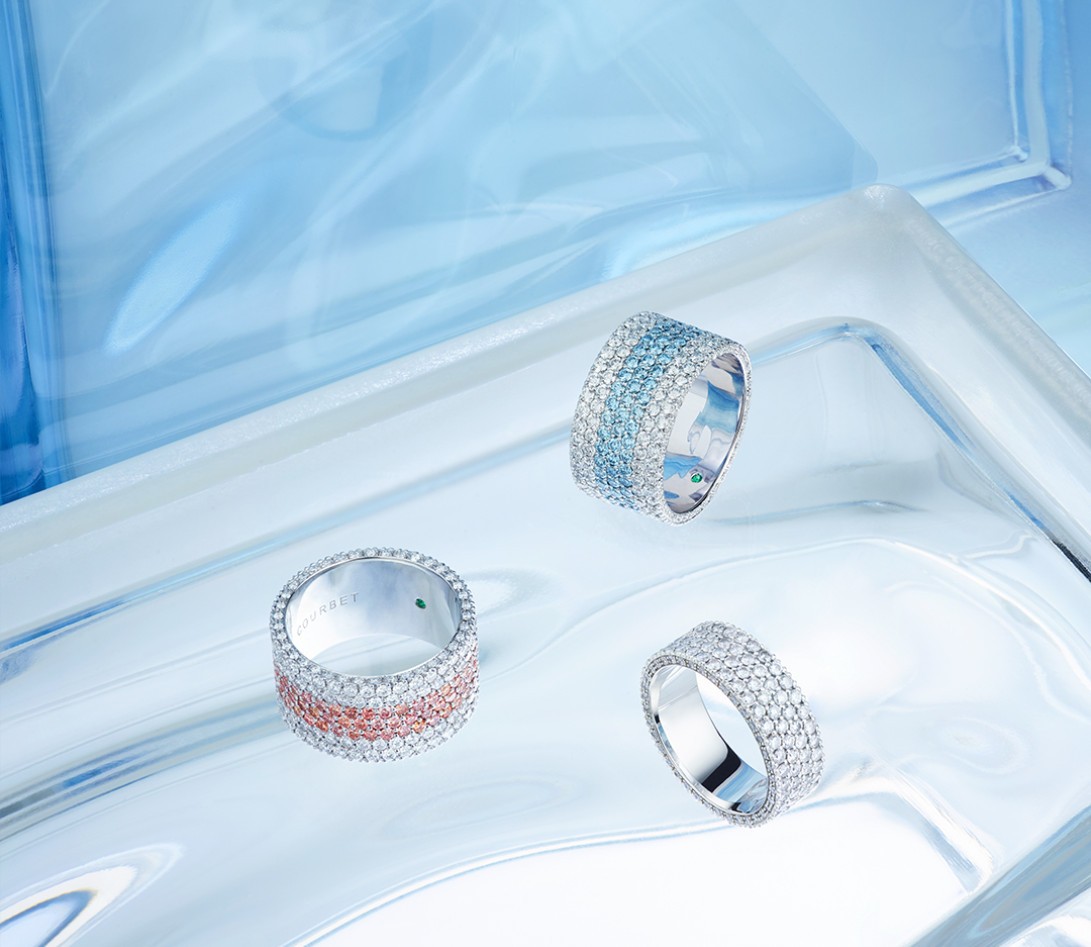 Bague TENNIS PM blanche en or blanc 18k